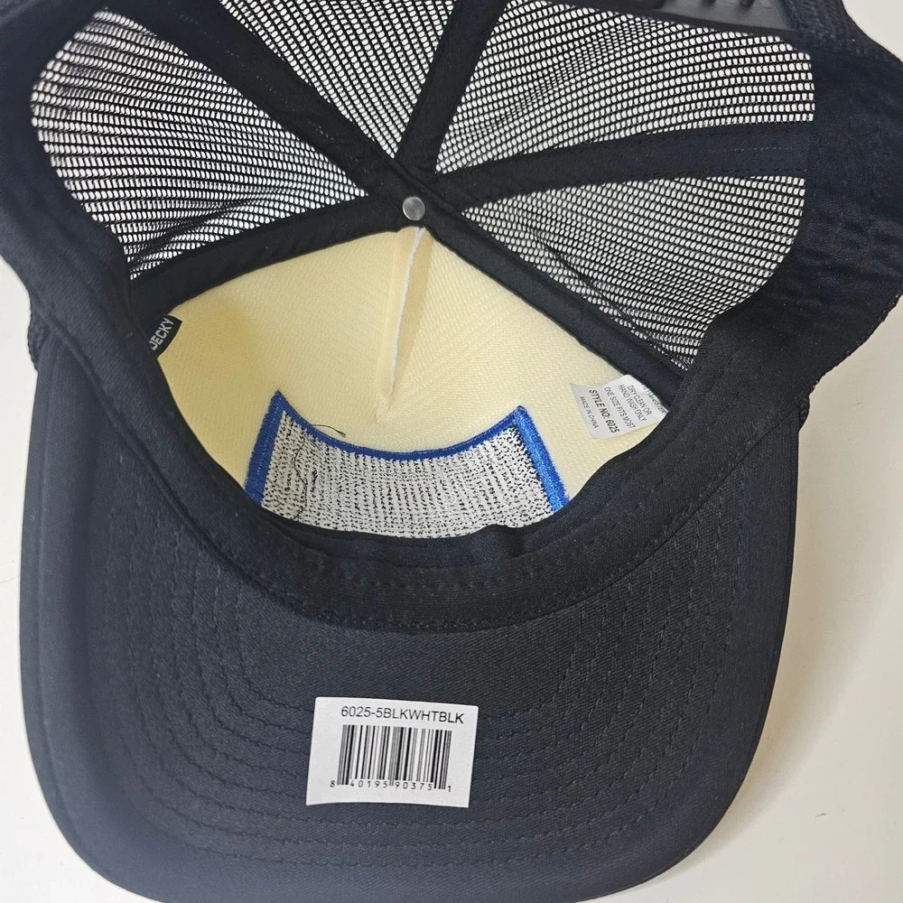 Decky Street Dept Trenches USA Trucker Hat Black White Snapback Cap 6025